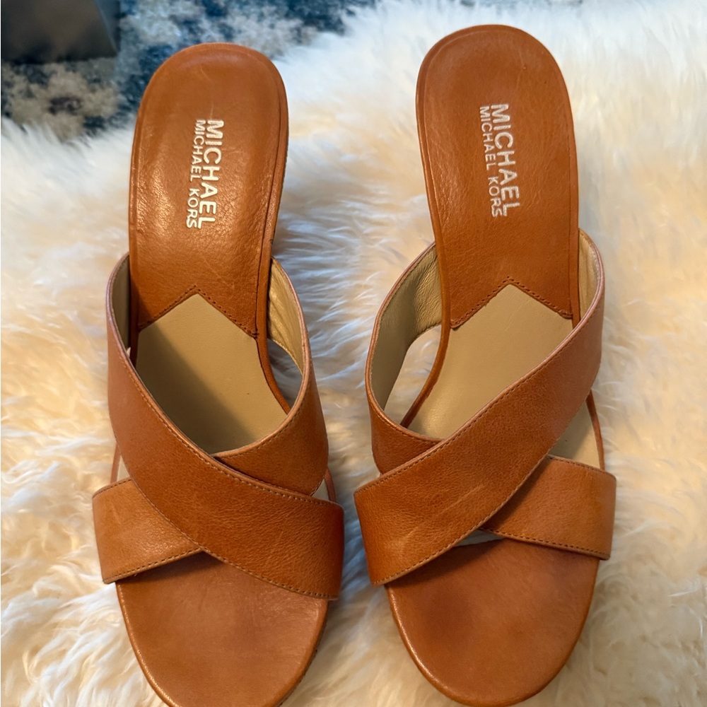 Michael Kors Women's Brown Mules